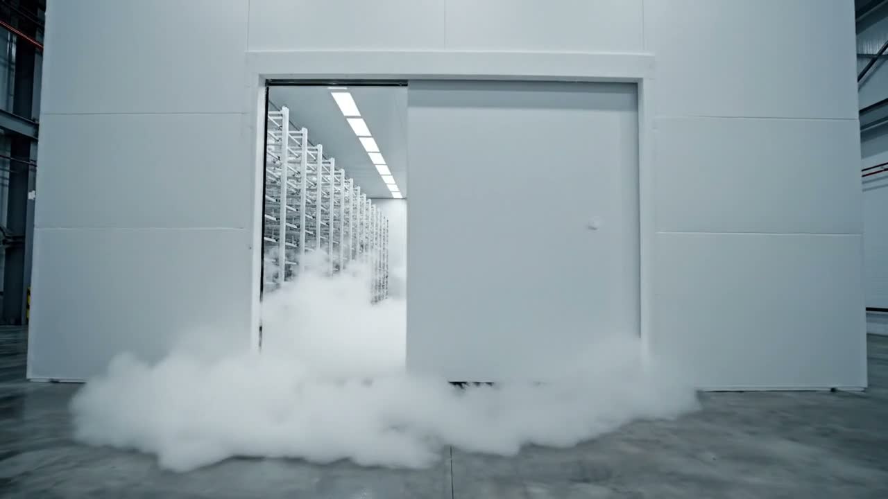 Insulated cool room door with stainless steel latch and hinges